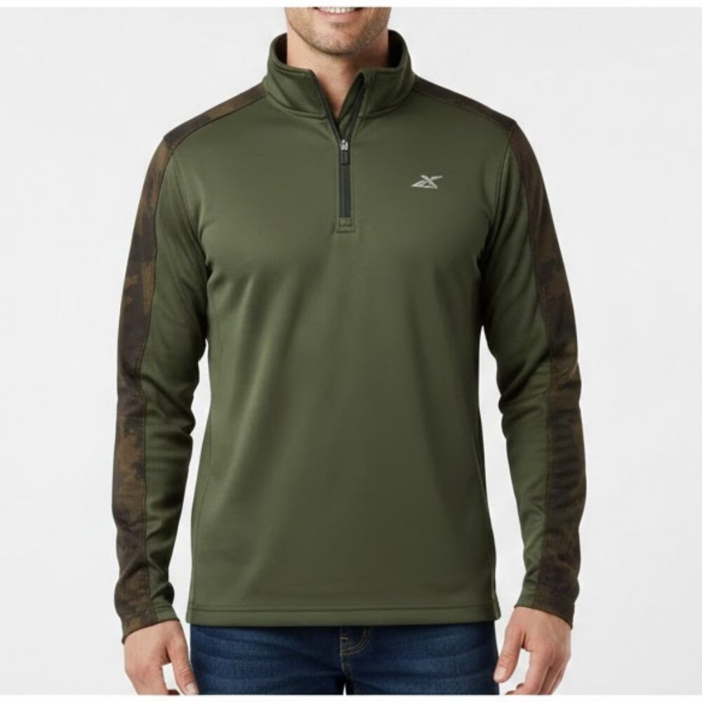 GSX Gander Mountain 3/4 Zip Green Men’s Size Small Hiking Athletic Shirt